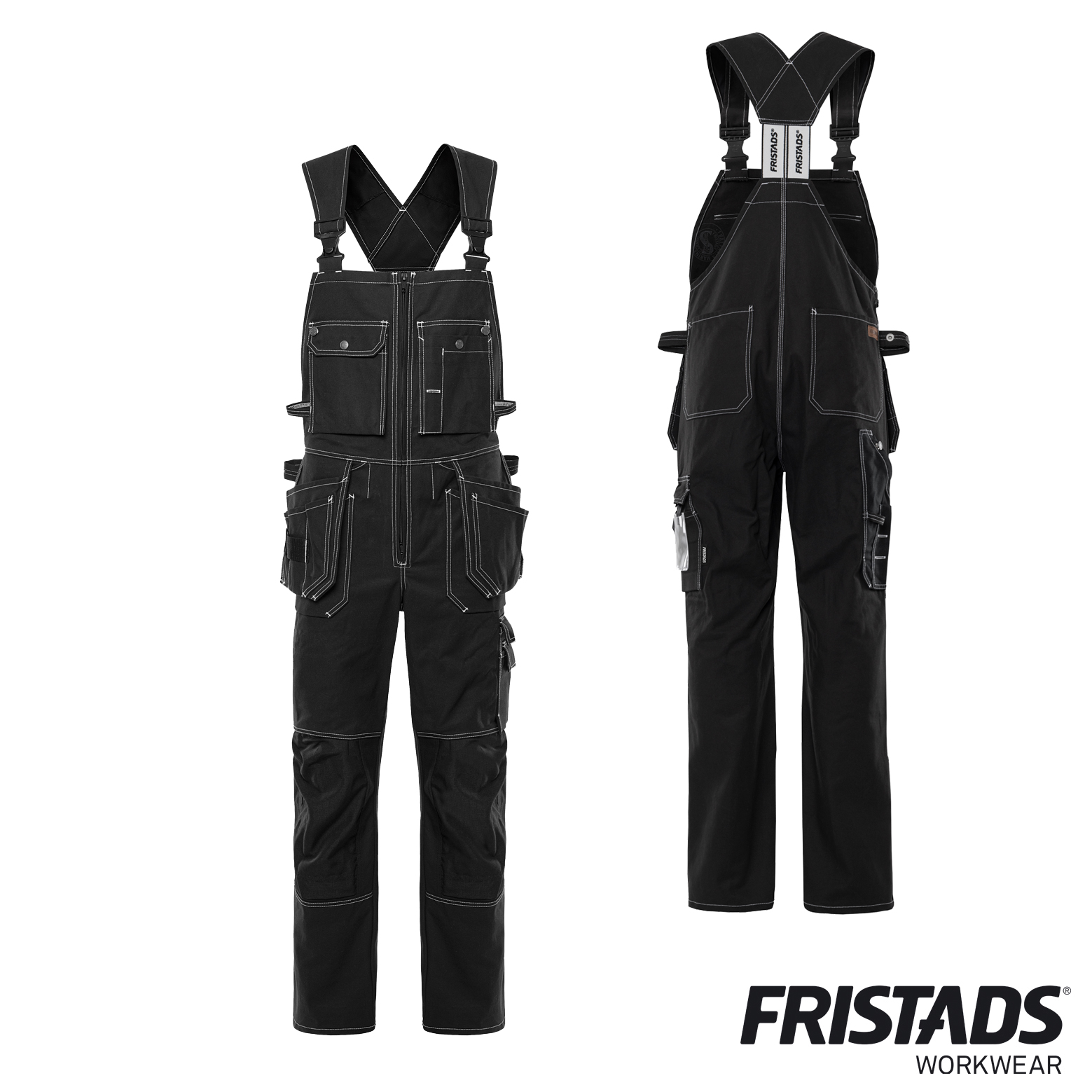 Fristads Handwerkerlatzhose 51 FAS | Klassische Latzhose aus Baumwolle – Bild 3
