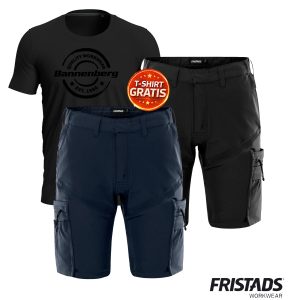 Fristads® Stretch Shorts 2655 GLWS |  T-Shirt GRATIS