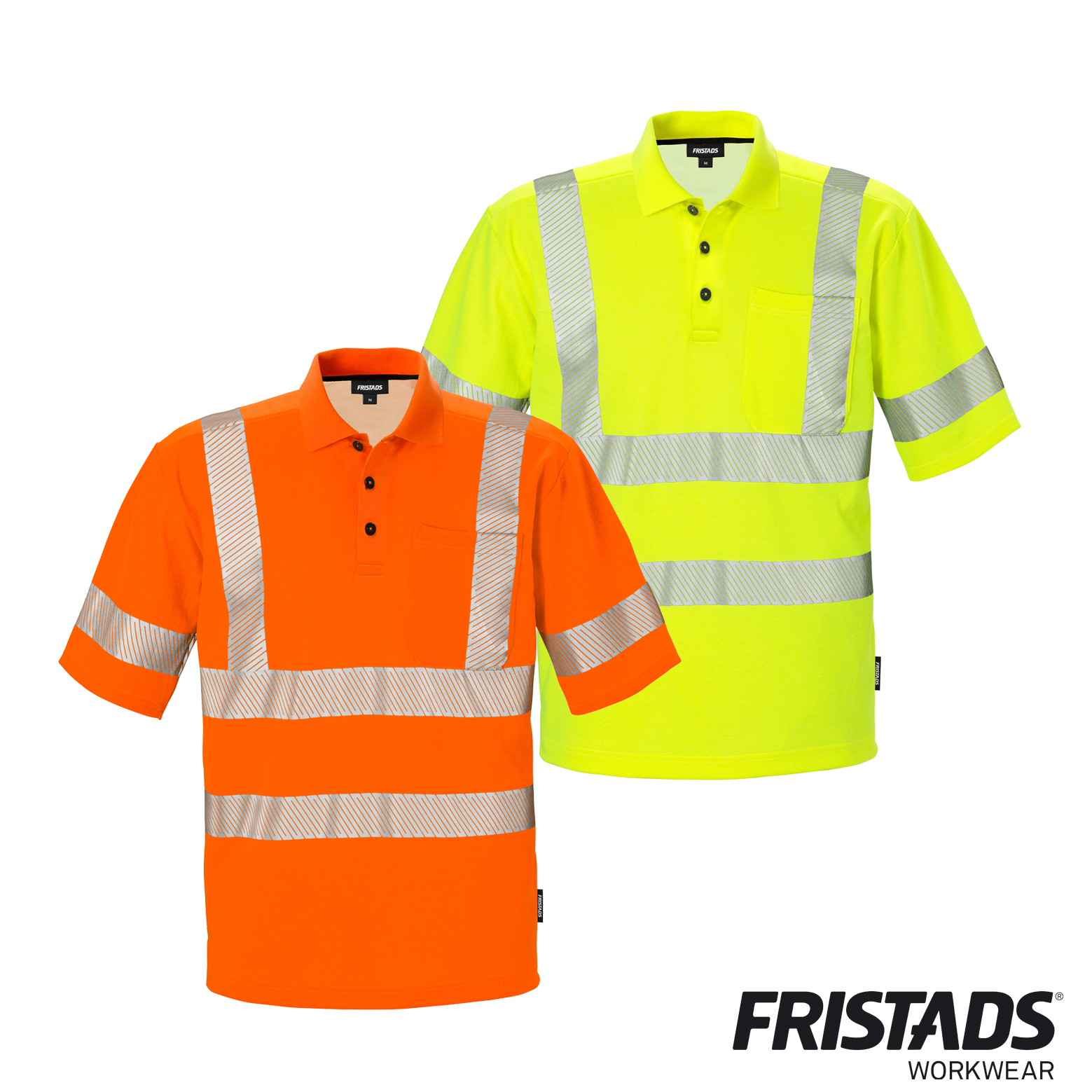 Fristads® High Vis Poloshirt 7406 GPHV | EN ISO 20471 Kl. 2/3 | UV-Schutz UPF 40+