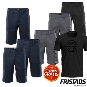 Fristads® Green Shorts 2932 GWM – Arbeitsshorts Forsbo – T-Shirt gratis
