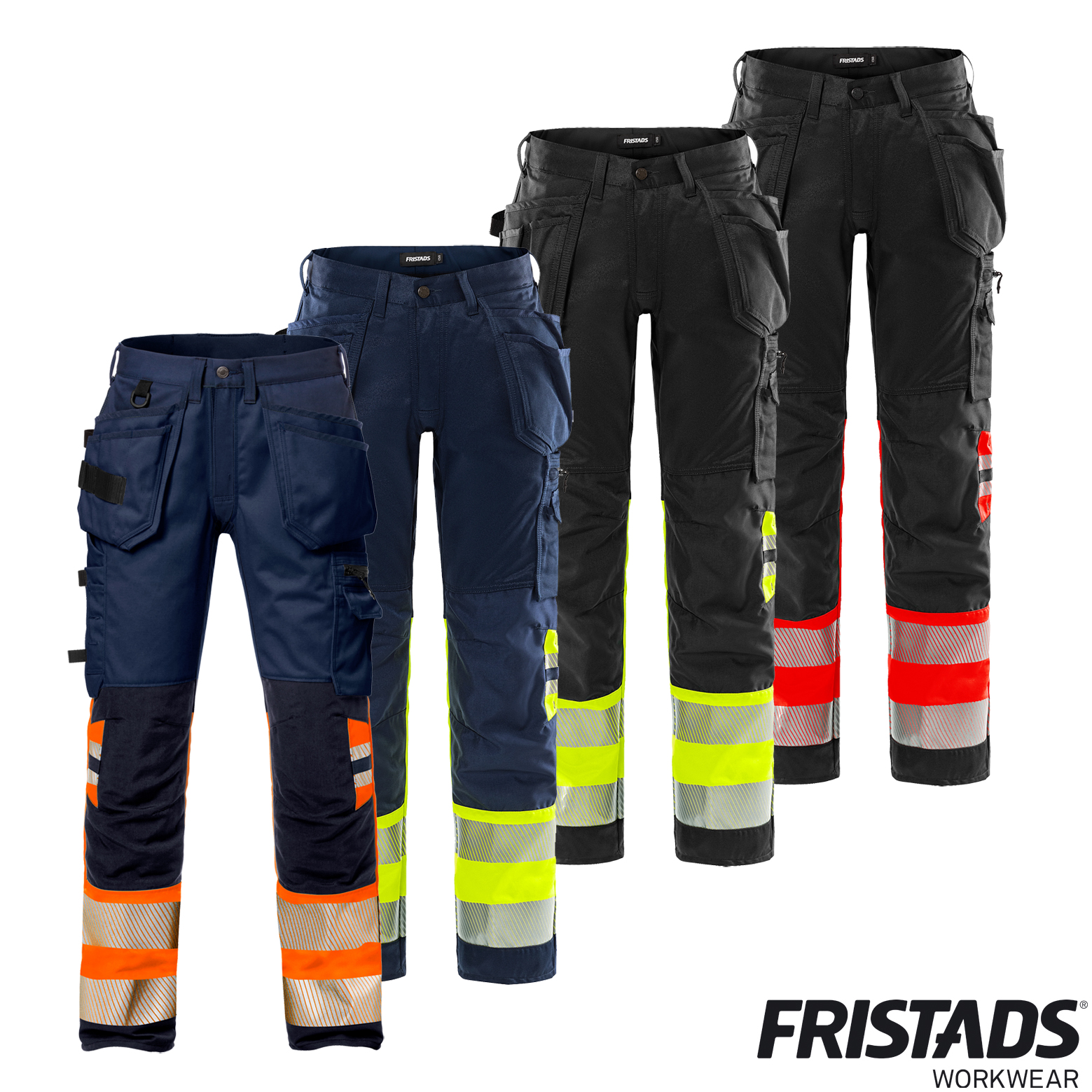 Fristads High Vis Handwerker Stretch-Hose 2706 PLU | Kl.1