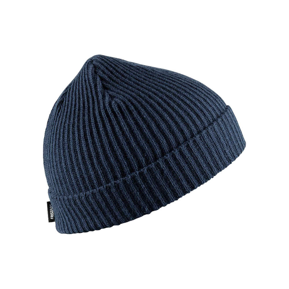 Fristads Strickmütze 9134 AM | Marineblau mit Umschlag – Bild 2